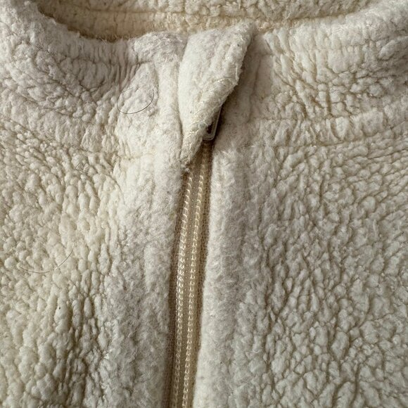 Organic cotton sherpa sleeper for toddlers, size 4T-5T. Made in USA! - Picture 5 of 11
